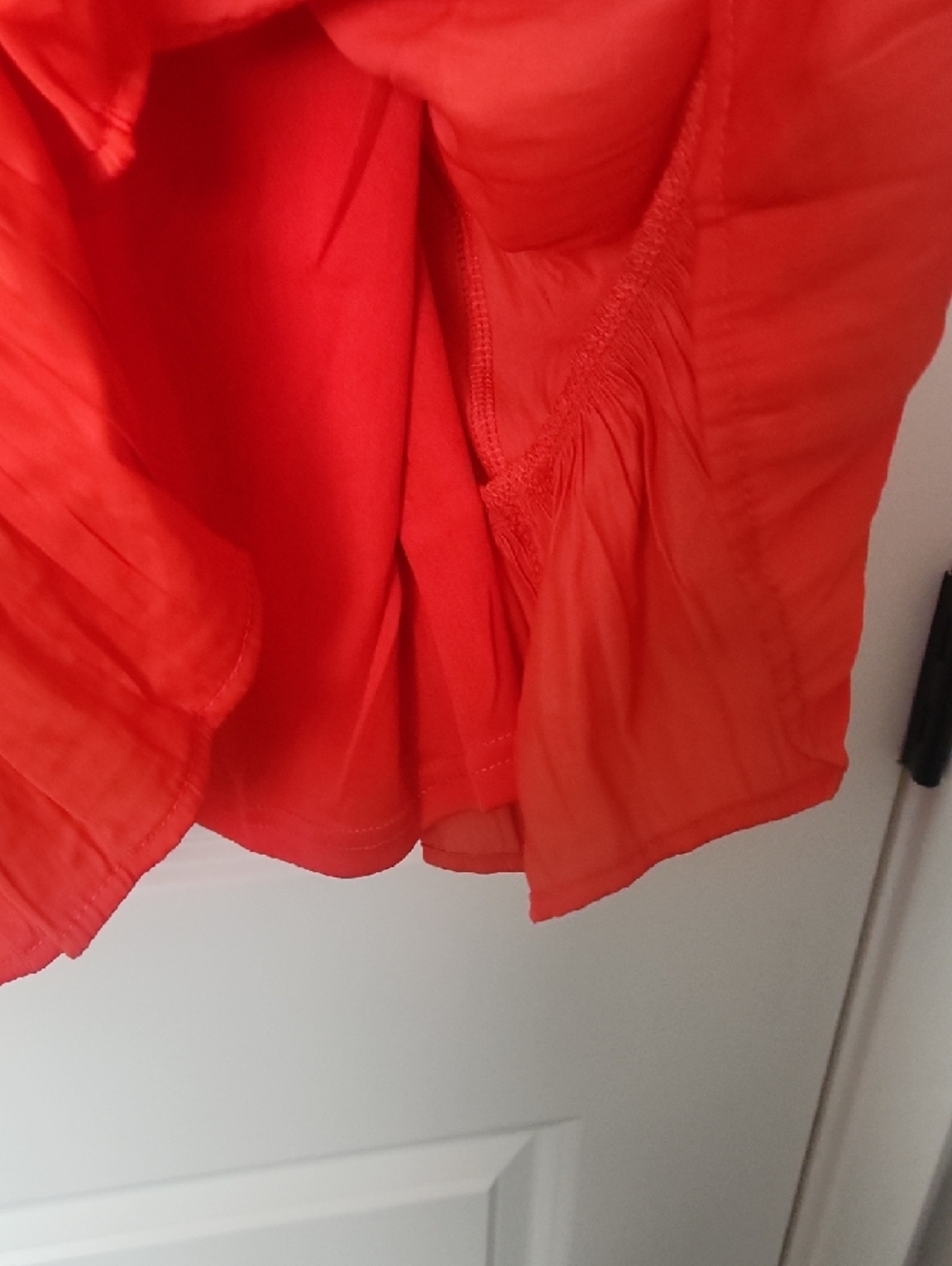 She + Sky Coral Sleeveless V-Neck Mini Dress - Picture 8 of 10